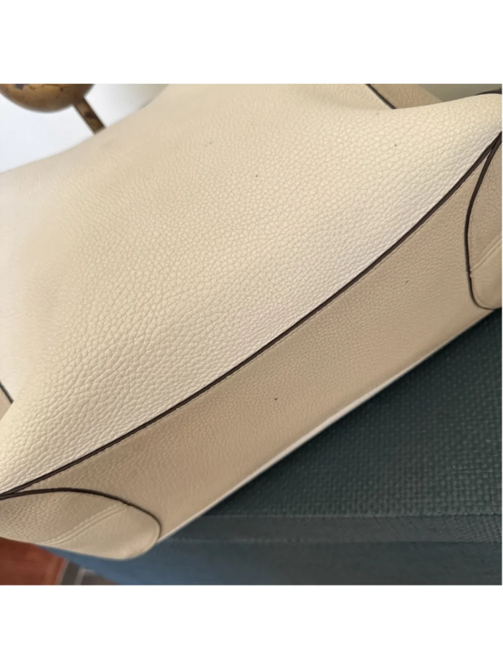 Kate Spade Leila 3 Compartment Shoulder Bag & Wallet Ivory Beige Pebble Leather